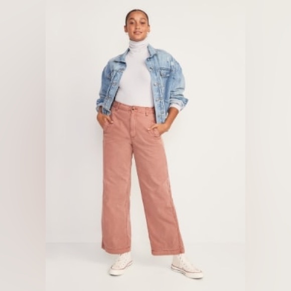 NWT Old Navy Extra High-Waisted Wide-Leg Workwear Pants - Picture 2 of 3